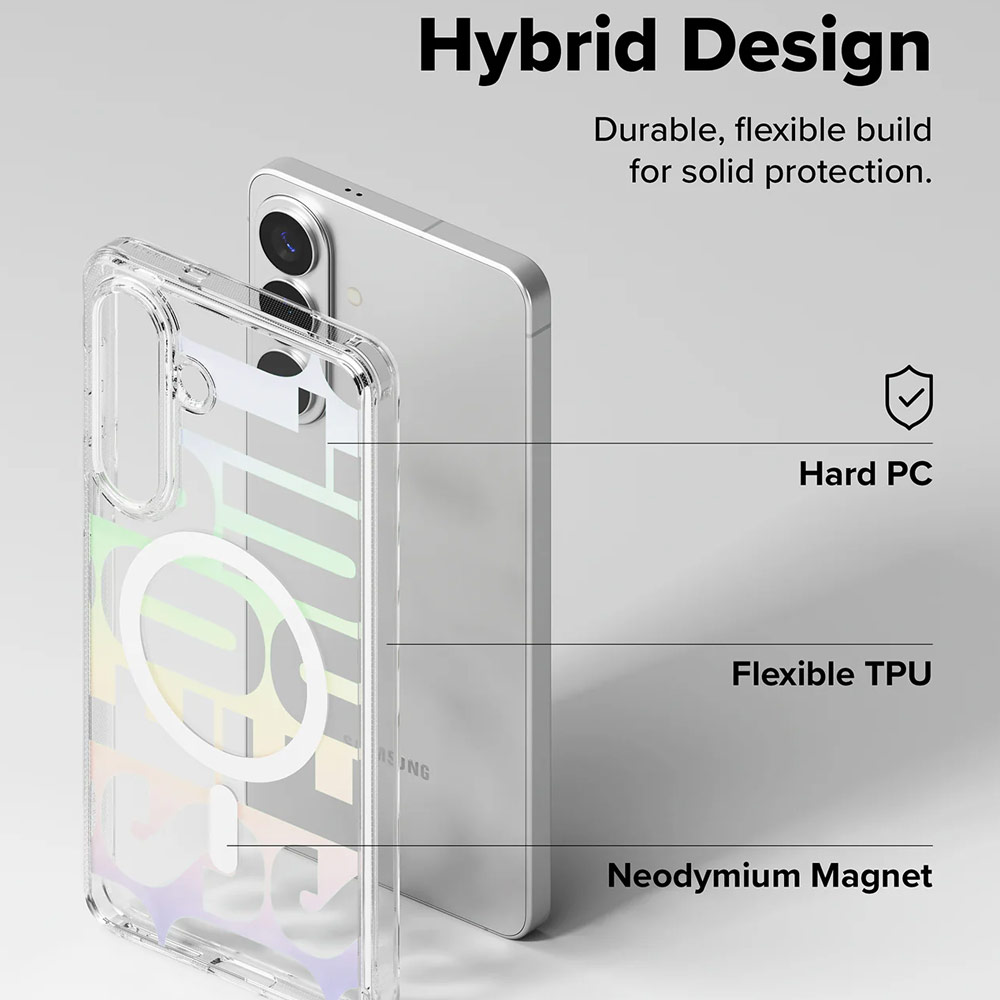 Picture of Samsung Galaxy S26 Plus Case | Ringke Fusion Design Magnetic Transparent Protection Case for Samsung Galaxy S26 Plus (Seoul)