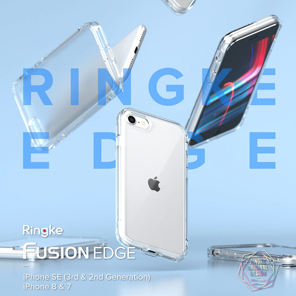 Picture of Apple iPhone 7 4.7 Case | Ringke Fusion Edge Drop Protection Case for iPhone SE 2020 2022 iPhone 7 iPhone 8 Case (Matte)