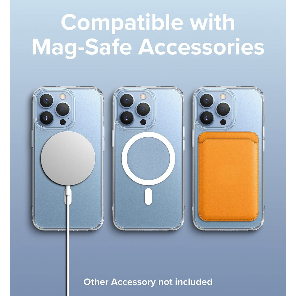 Picture of Apple iPhone 13 Pro Max 6.7 Case | Ringke Fusion Magnetic Matte Protection Case Magsafe Compatible for Apple iPhone 13 Pro Max 6.7 (Matte Clear)
