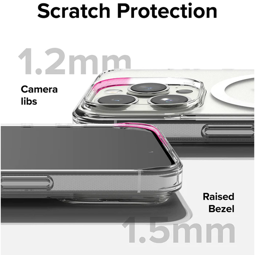 Picture of Apple iPhone 15 Pro 6.1 Case | Ringke Fusion Magnetic Slim Drop Protection Case Magsafe Compatible for Apple iPhone 15 Pro 6.1 Clear)