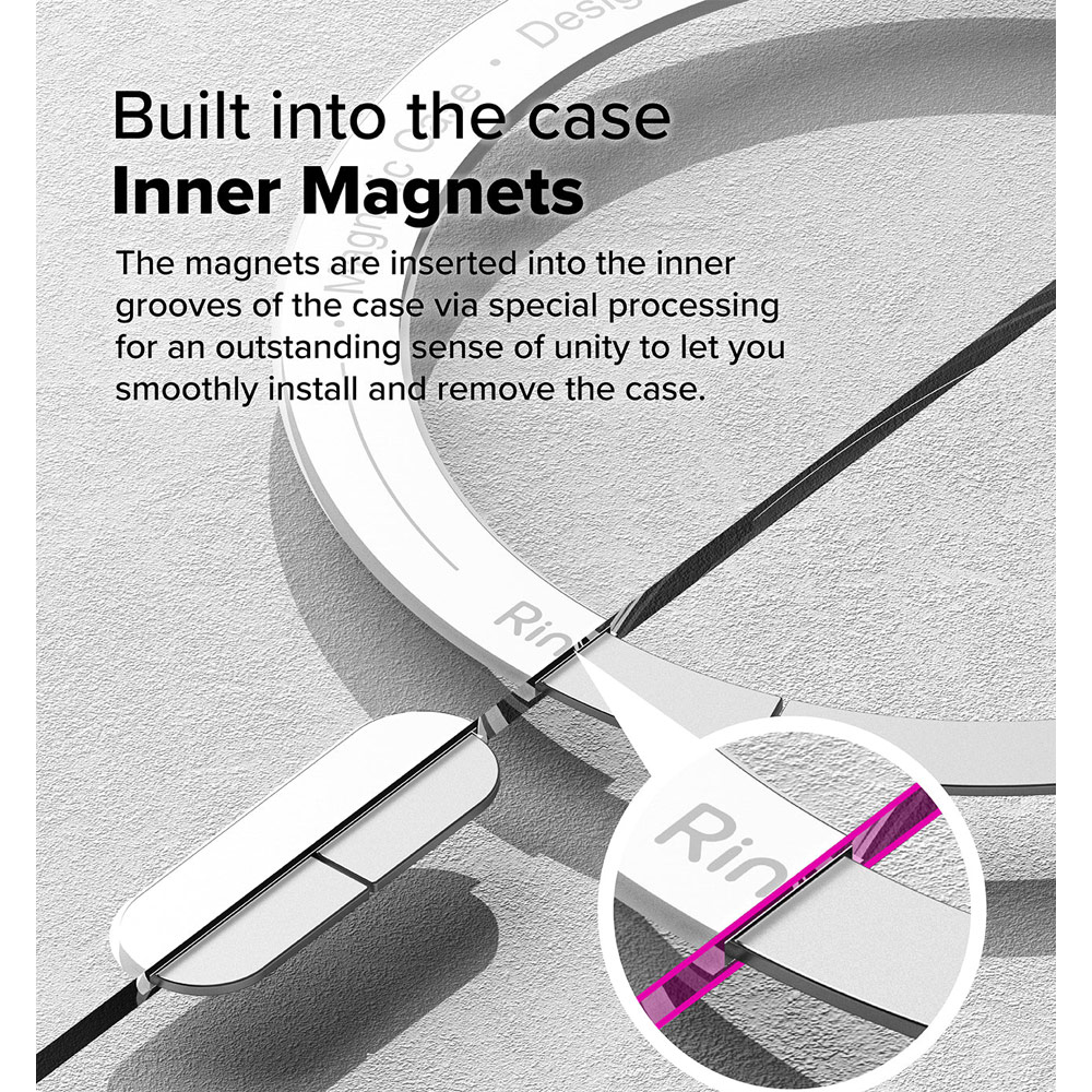 Picture of Apple iPhone 16 6.1 Case | Ringke Fusion Magnetic Slim Drop Protection Case Magsafe Compatible for  iPhone 16 6.1 (Clear)