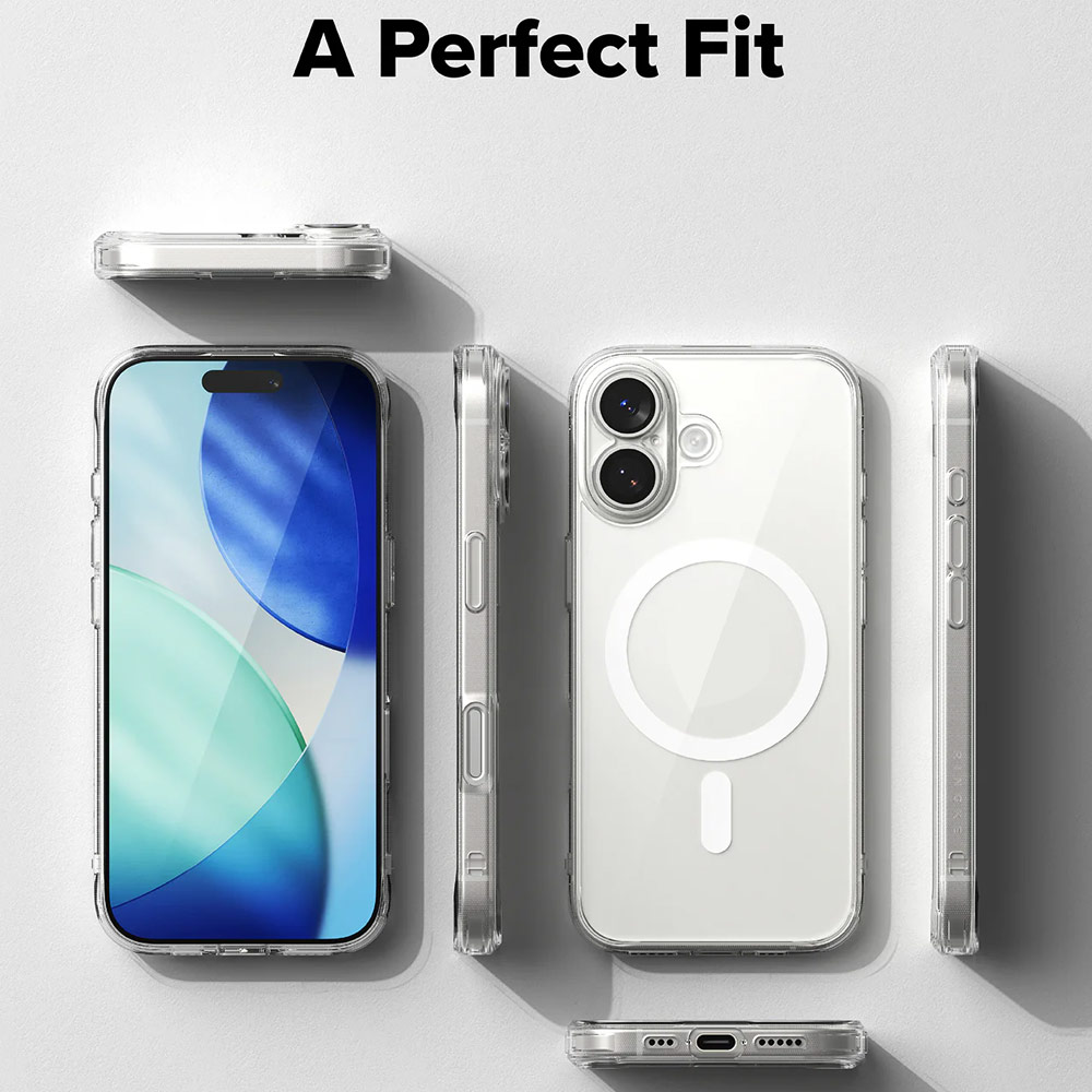 Picture of Apple iPhone 17 6.3 Case | Ringke Fusion Magnetic Slim Drop Protection Case Magsafe Compatible for  iPhone 17 6.3 (Clear)