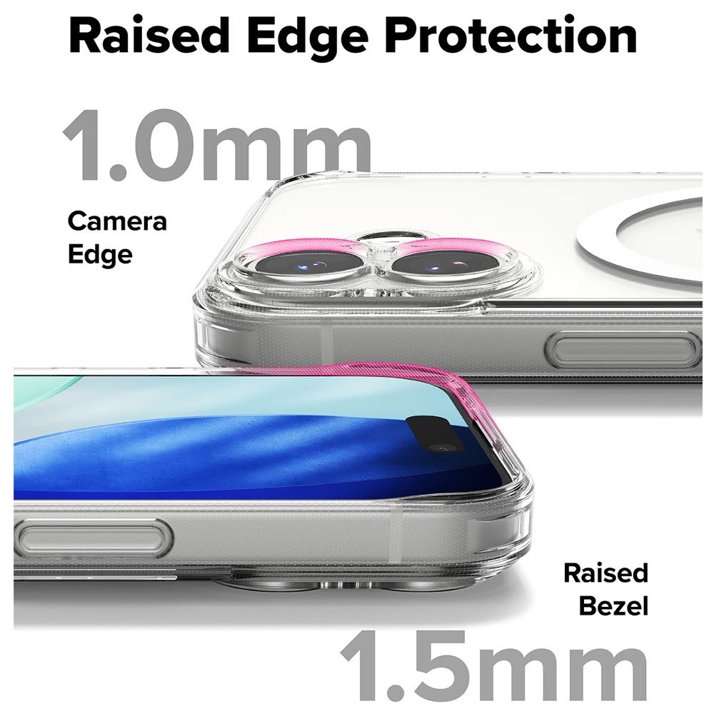 Picture of Apple iPhone 17 6.3 Case | Ringke Fusion Magnetic Slim Drop Protection Case Magsafe Compatible for  iPhone 17 6.3 (Clear)
