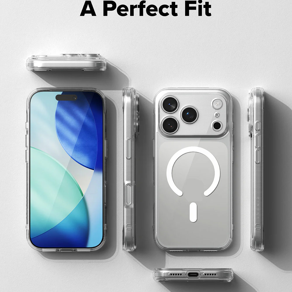 Picture of Apple iPhone 17 Pro 6.3 Case | Ringke Fusion Magnetic Slim Drop Protection Case Magsafe Compatible for iPhone 17 Pro 6.3 (Clear)