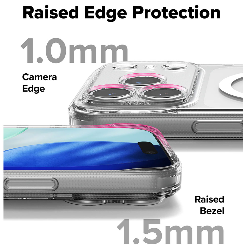 Picture of Apple iPhone 17 Pro 6.3 Case | Ringke Fusion Magnetic Slim Drop Protection Case Magsafe Compatible for iPhone 17 Pro 6.3 (Clear)
