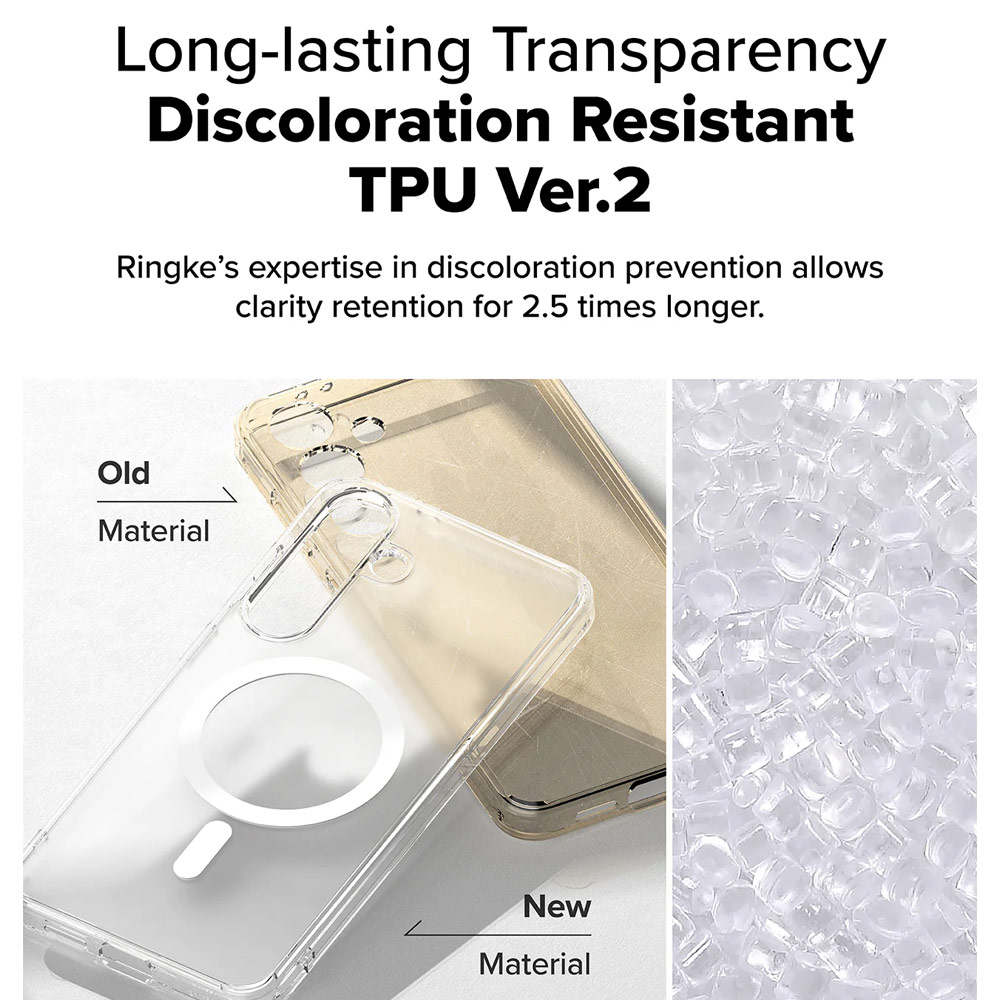 Picture of Samsung Galaxy S25 Plus Case | Ringke Fusion Magnetic Transparent Protection Case for Samsung Galaxy S25 Plus (Matte)