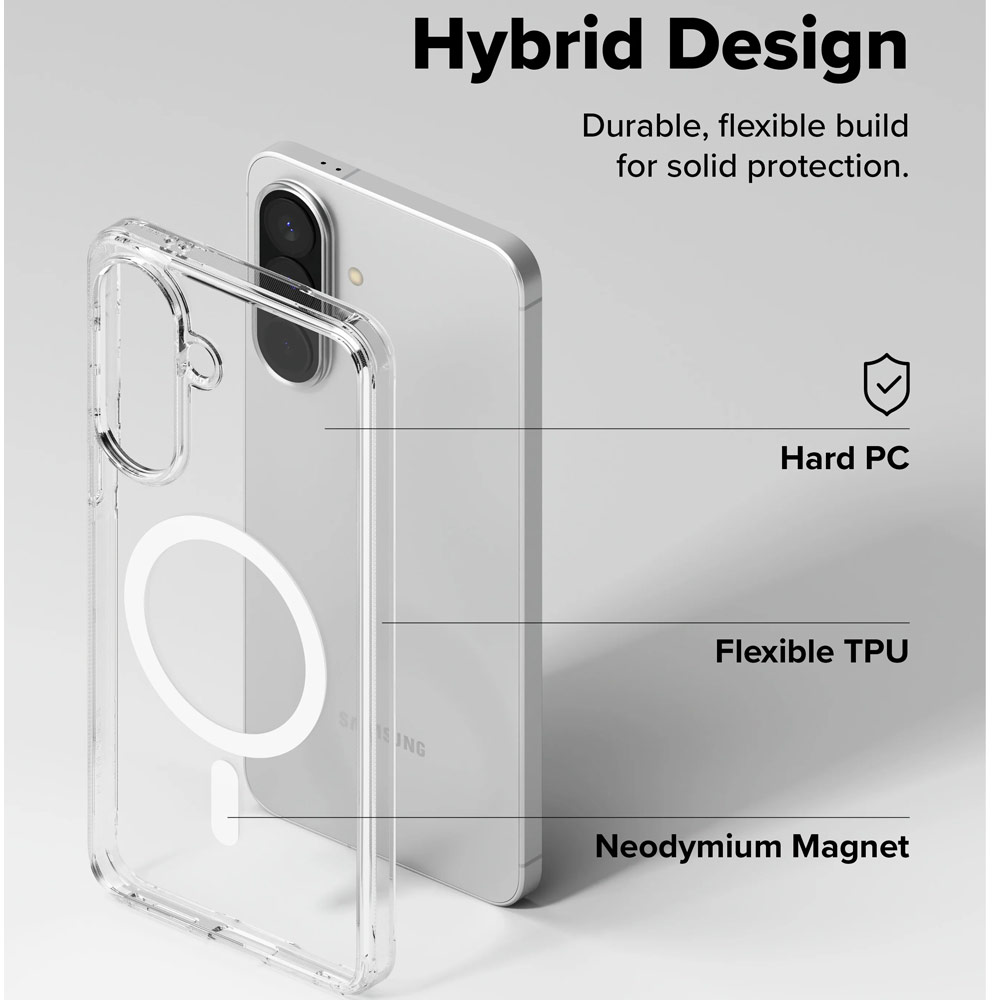 Picture of Samsung Galaxy A57 Case | Ringke Fusion Magnetic Transparent Hybrid Protection Case for Samsung Galaxy A57 (Matte)