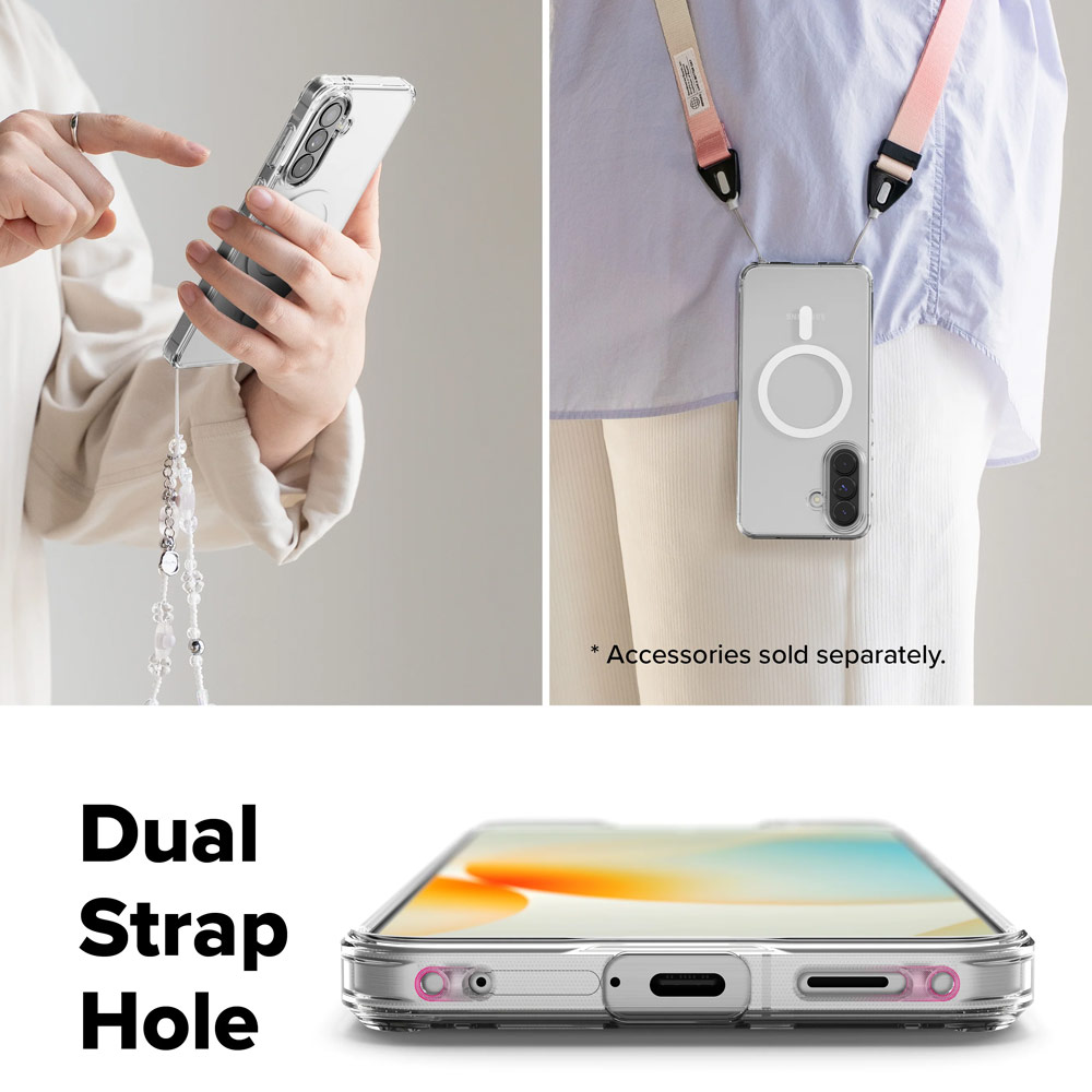 Picture of Samsung Galaxy A57 Case | Ringke Fusion Magnetic Transparent Hybrid Protection Case for Samsung Galaxy A57 (Matte)