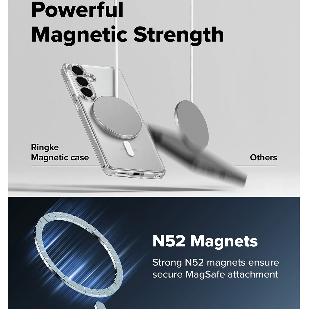 Picture of Samsung Galaxy S26 Case | Ringke Fusion Magnetic Transparent Protection Case for Samsung Galaxy S26 (Matte)