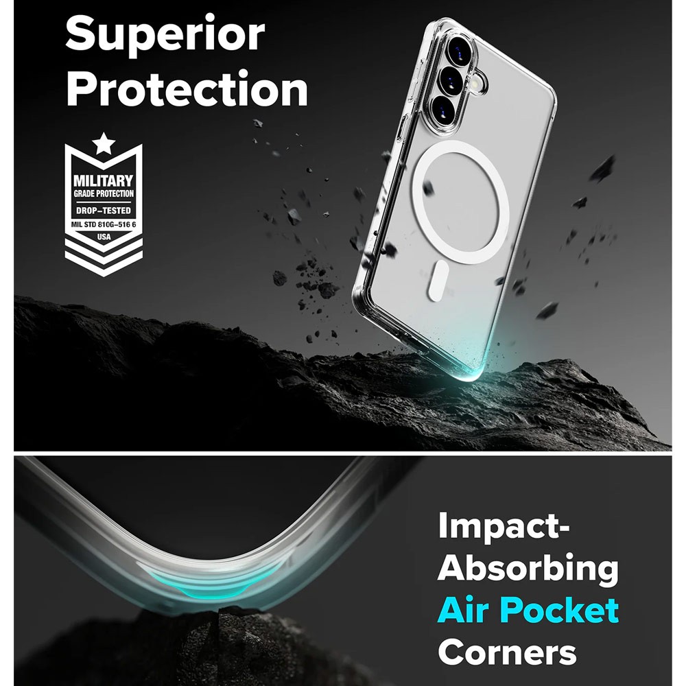 Picture of Samsung Galaxy S26 Case | Ringke Fusion Magnetic Transparent Protection Case for Samsung Galaxy S26 (Matte)