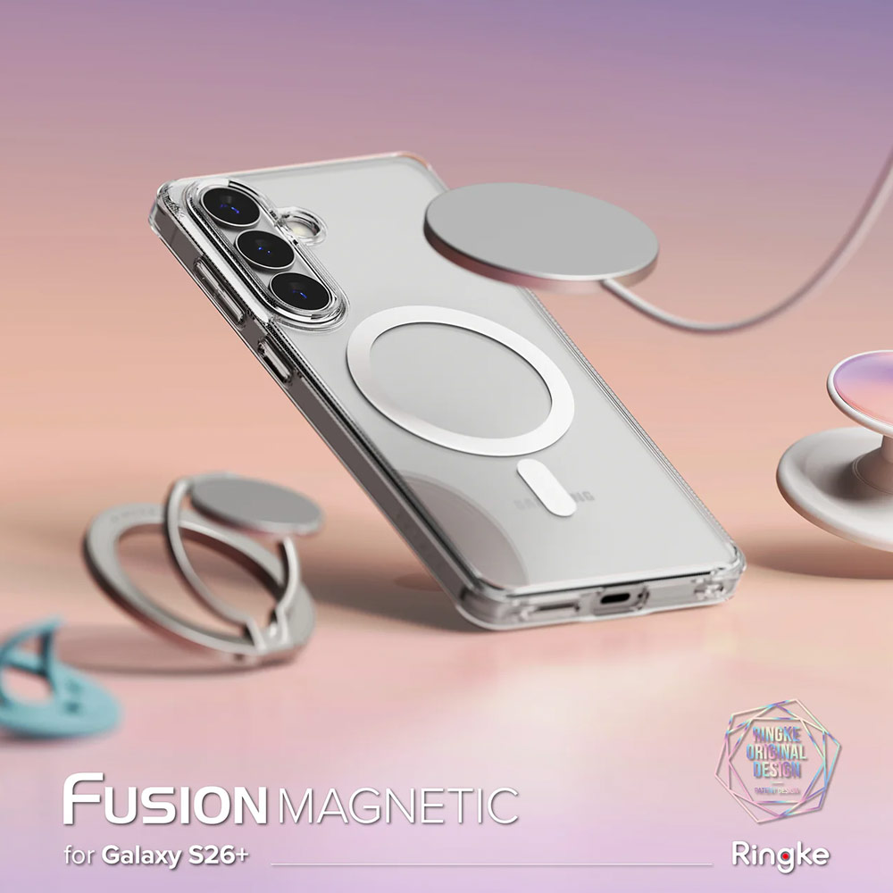 Picture of Samsung Galaxy S26 Plus Case | Ringke Fusion Magnetic Transparent Protection Case for Samsung Galaxy S26 Plus (Clear)