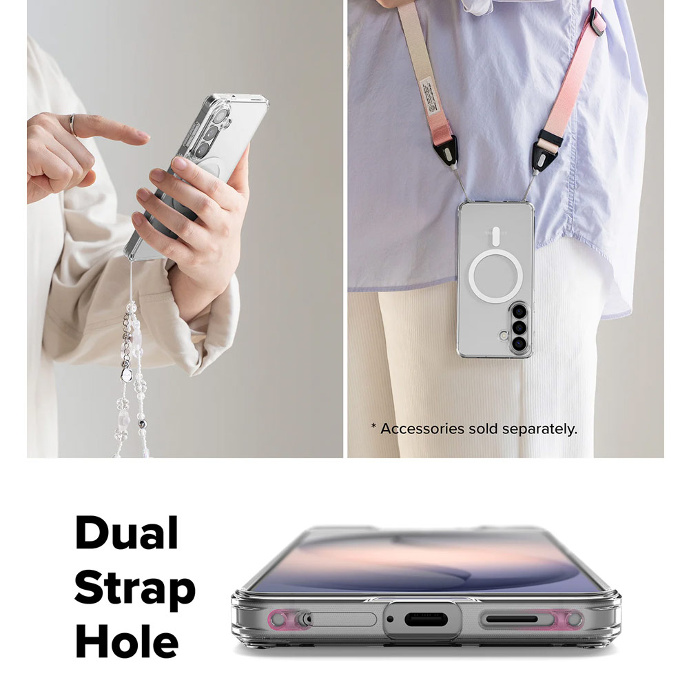 Picture of Samsung Galaxy S26 Plus Case | Ringke Fusion Magnetic Transparent Protection Case for Samsung Galaxy S26 Plus (Clear)