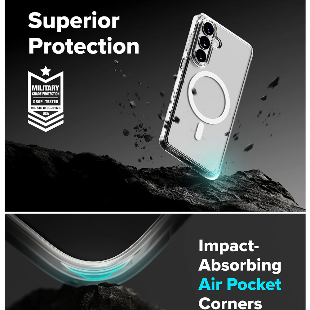 Picture of Samsung Galaxy S26 Plus Case | Ringke Fusion Magnetic Transparent Protection Case for Samsung Galaxy S26 Plus (Matte Clear)