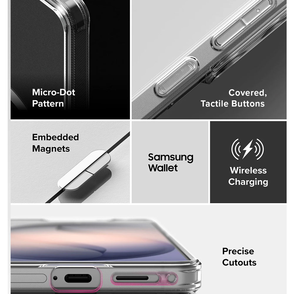 Picture of Samsung Galaxy S26 Plus Case | Ringke Fusion Magnetic Transparent Protection Case for Samsung Galaxy S26 Plus (Matte Clear)