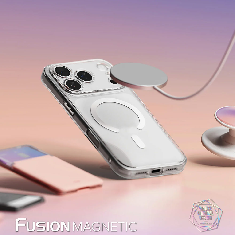 Picture of Apple iPhone 17 Pro 6.3 Case | Ringke Fusion Magnetic Slim Drop Protection Case Magsafe Compatible for iPhone 17 Pro 6.3 (Matte)