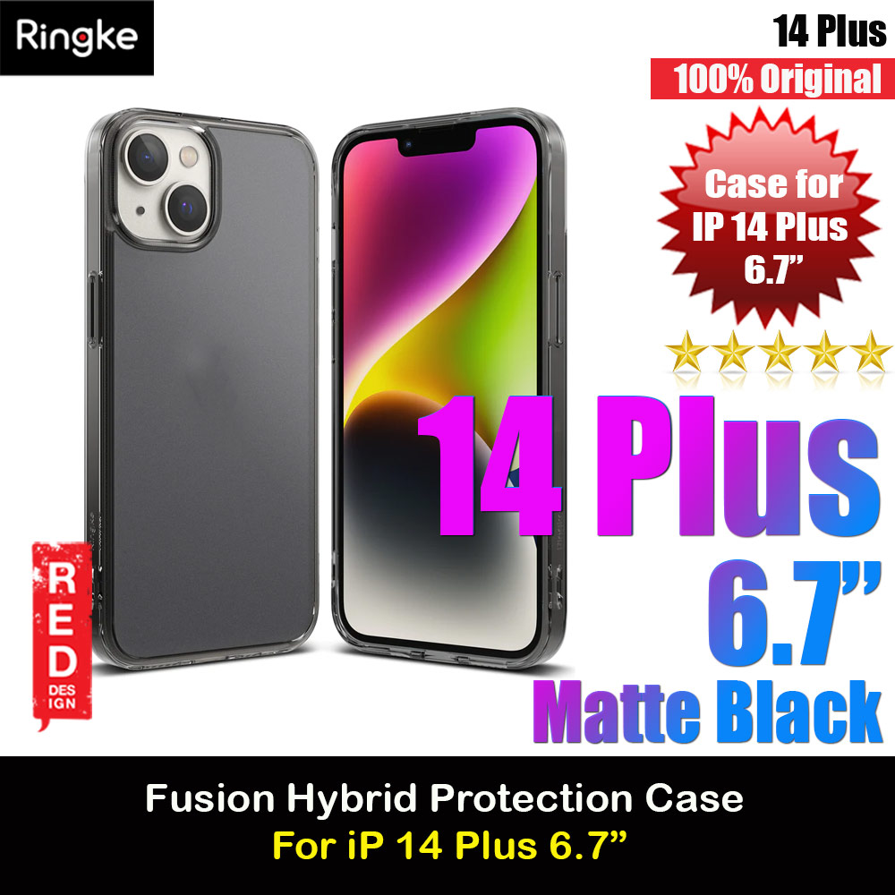 Picture of Ringke Fusion Matte Protection Case for Apple iPhone 14 Plus 6.7 (Smoke Black) Apple iPhone 14 Plus 6.7- Apple iPhone 14 Plus 6.7 Cases, Apple iPhone 14 Plus 6.7 Covers, iPad Cases and a wide selection of Apple iPhone 14 Plus 6.7 Accessories in Malaysia, Sabah, Sarawak and Singapore 