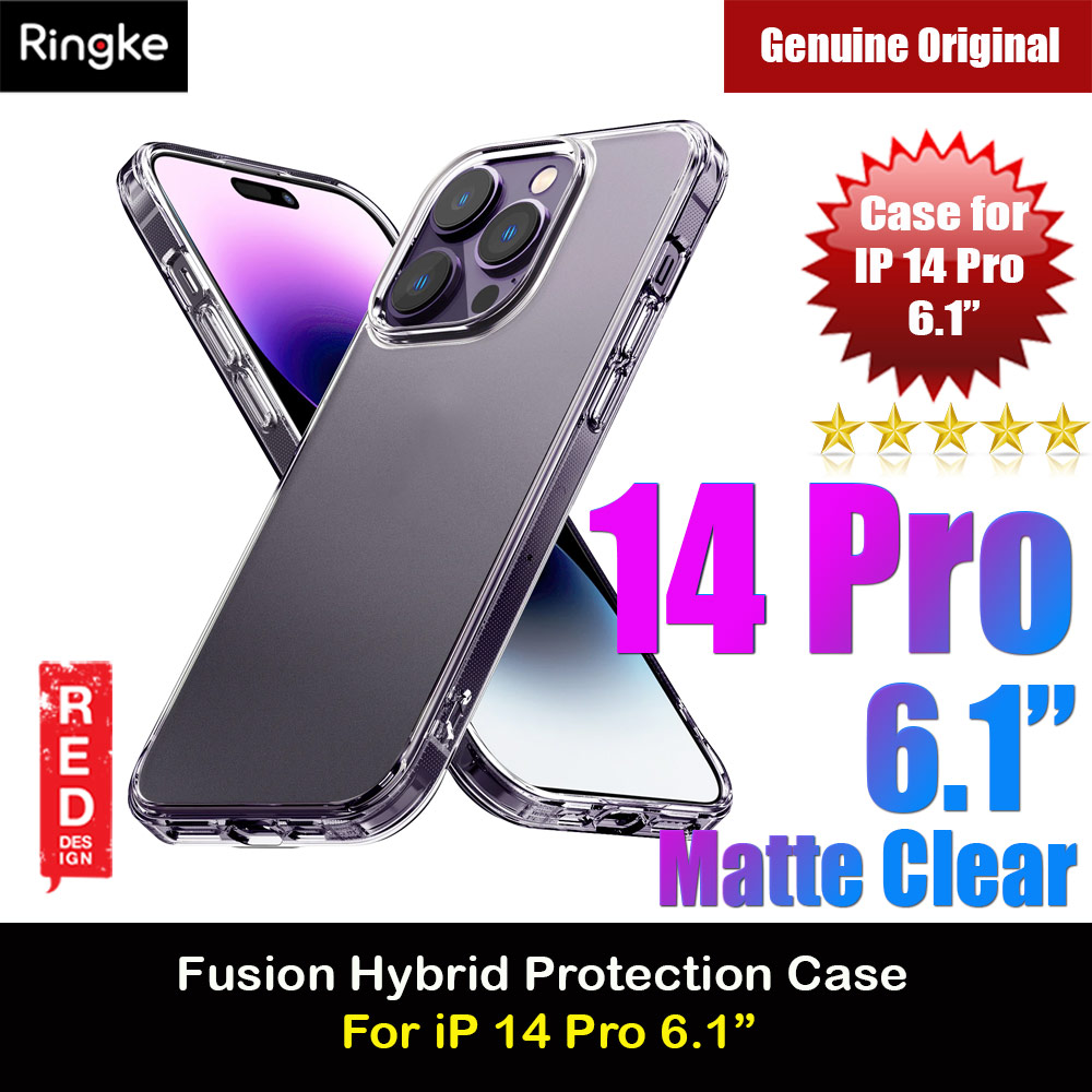 Picture of Ringke Fusion Matte Protection Case for Apple iPhone 14 Pro 6.1 (Matte Clear) Apple iPhone 14 Pro 6.1- Apple iPhone 14 Pro 6.1 Cases, Apple iPhone 14 Pro 6.1 Covers, iPad Cases and a wide selection of Apple iPhone 14 Pro 6.1 Accessories in Malaysia, Sabah, Sarawak and Singapore 