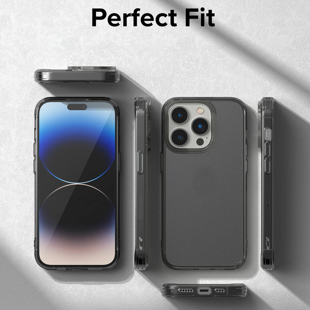 Picture of Apple iPhone 14 Pro 6.1 Case | Ringke Fusion Matte Protection Case for Apple iPhone 14 Pro 6.1 (Smoke Black)