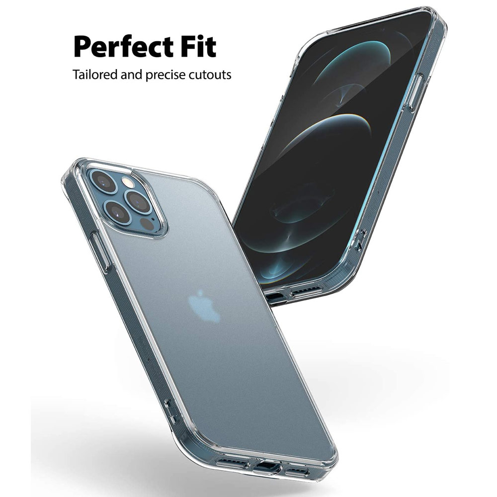 Picture of Apple iPhone 12 6.1 Case | Ringke Fusion Matte Protection Case for Apple iPhone 12 iPhone 12 Pro 6.1 (Matte Clear)