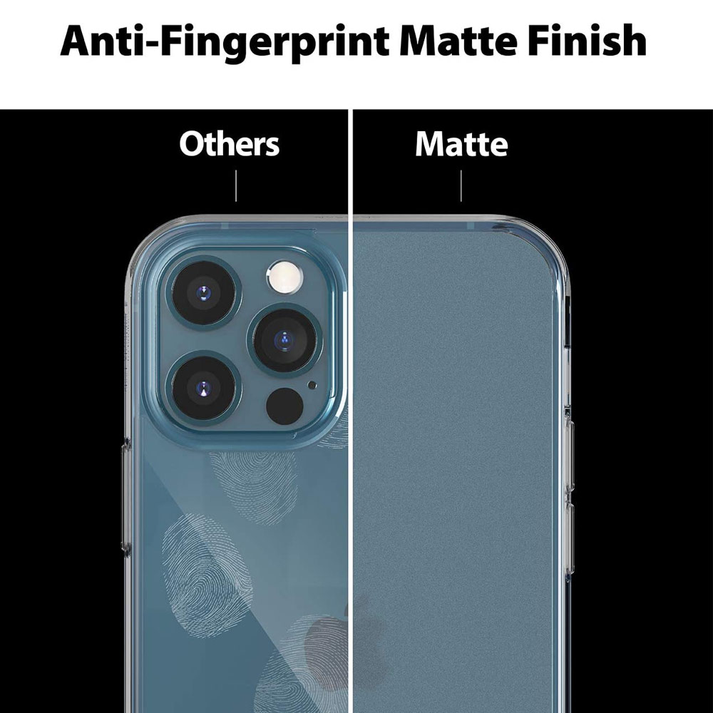 Picture of Apple iPhone 12 6.1 Case | Ringke Fusion Matte Protection Case for Apple iPhone 12 iPhone 12 Pro 6.1 (Matte Clear)