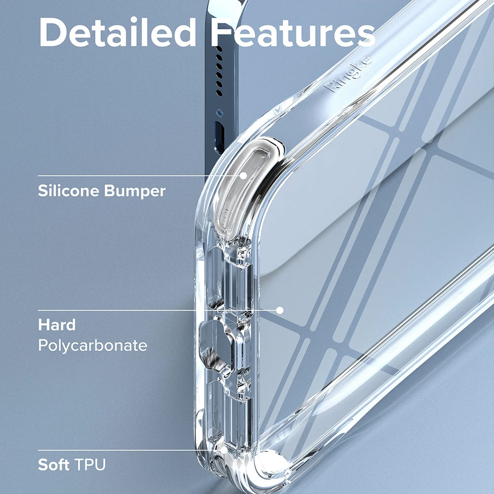 Picture of Apple iPhone 13 Pro Max 6.7 Case | Ringke Fusion Plus Protection Case for Apple iPhone 13 Pro Max 6.7 (White Black)