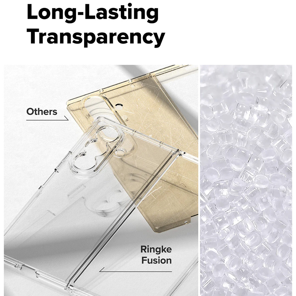 Picture of Samsung Galaxy Z Fold 7 Case | Ringke Fusion Protection Case with Strap Hole for Samsung Galaxy Z Fold 7 (Clear)