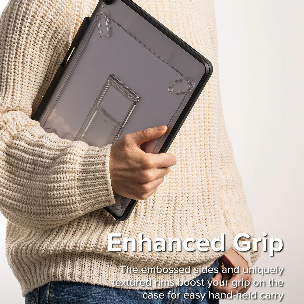 Picture of Apple iPad Air 13 M3 2025 Case | Ringke Fusion Sketch Stand Case Horizontal Vertical Multi Angle Stand Back Drop Protection Case for iPad Air 13" M2 2024 M3 2025 (Black)