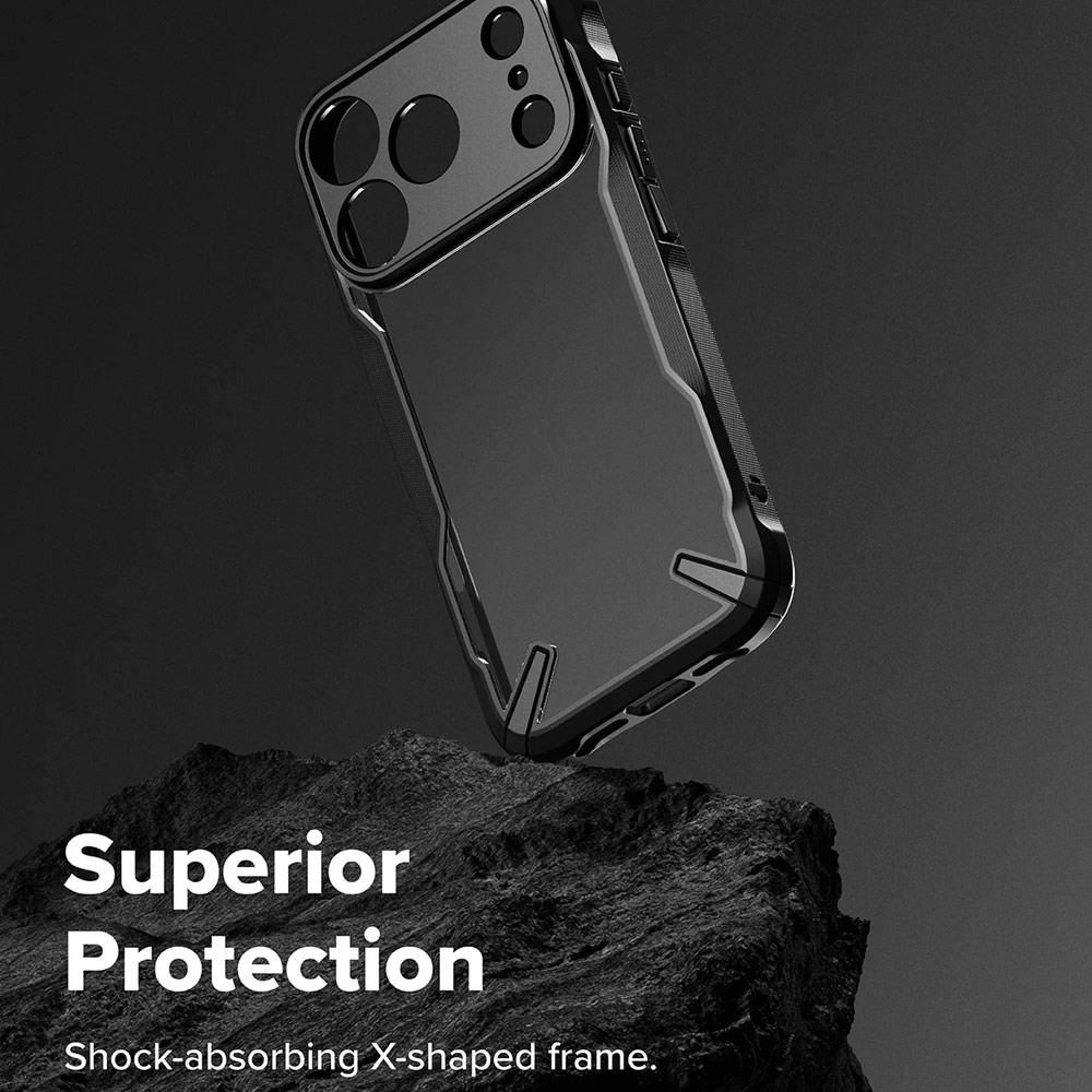 Picture of Apple iPhone 17 Pro 6.3 Case | Ringke Fusion X Rugged Bumper Drop Protection Case for iPhone 17 Pro 6.3 (Black)