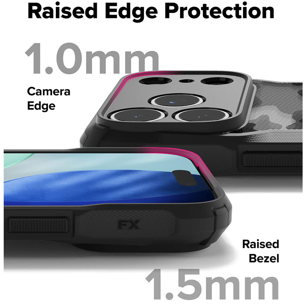 Picture of Apple iPhone 17 Pro Max 6.9 Case | Ringke Fusion X Rugged Bumper Drop Protection Case for iPhone 17 Pro Max 6.9 (Camo Black)