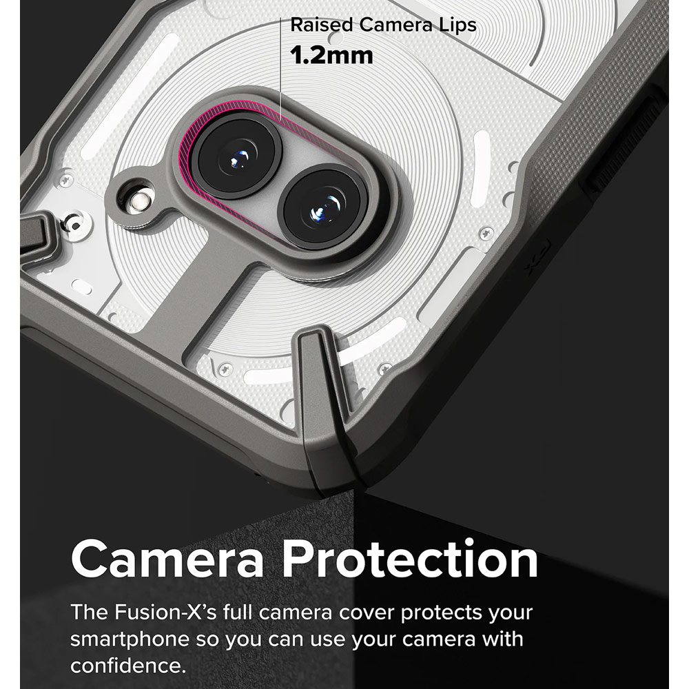 Picture of Nothing Phone 2a Case | Ringke Fusion X Hybrid Drop Protection Case for Nothing Phone 2a (Gray)