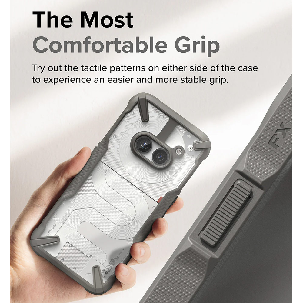 Picture of Nothing Phone 2a Case | Ringke Fusion X Hybrid Drop Protection Case for Nothing Phone 2a (Gray)
