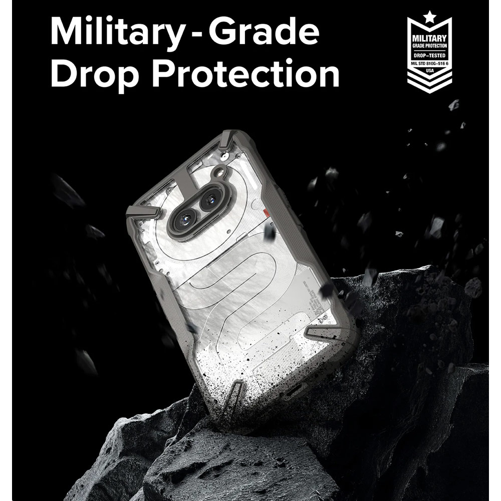 Picture of Nothing Phone 2a Case | Ringke Fusion X Hybrid Drop Protection Case for Nothing Phone 2a (Gray)