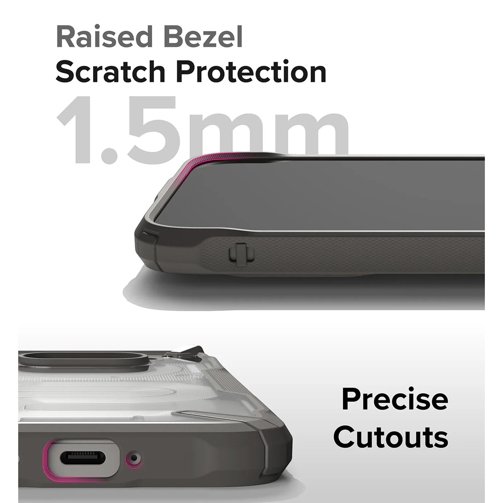 Picture of Nothing Phone 2a Case | Ringke Fusion X Hybrid Drop Protection Case for Nothing Phone 2a (Gray)