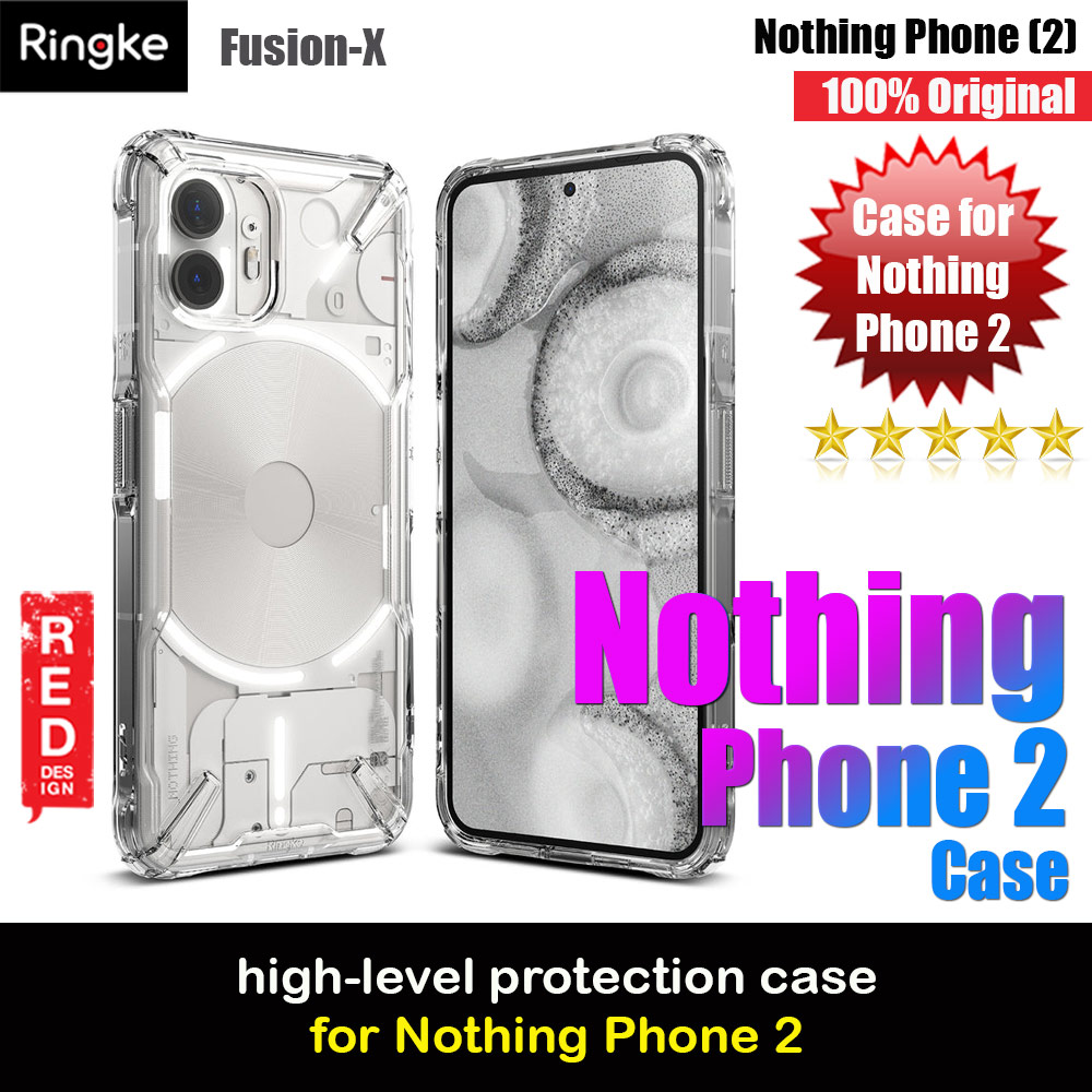 Picture of Ringke Fusion X High Level Protection Case for Nothing Phone 2  (Clear) Nothing Phone 2- Nothing Phone 2 Cases, Nothing Phone 2 Covers, iPad Cases and a wide selection of Nothing Phone 2 Accessories in Malaysia, Sabah, Sarawak and Singapore 