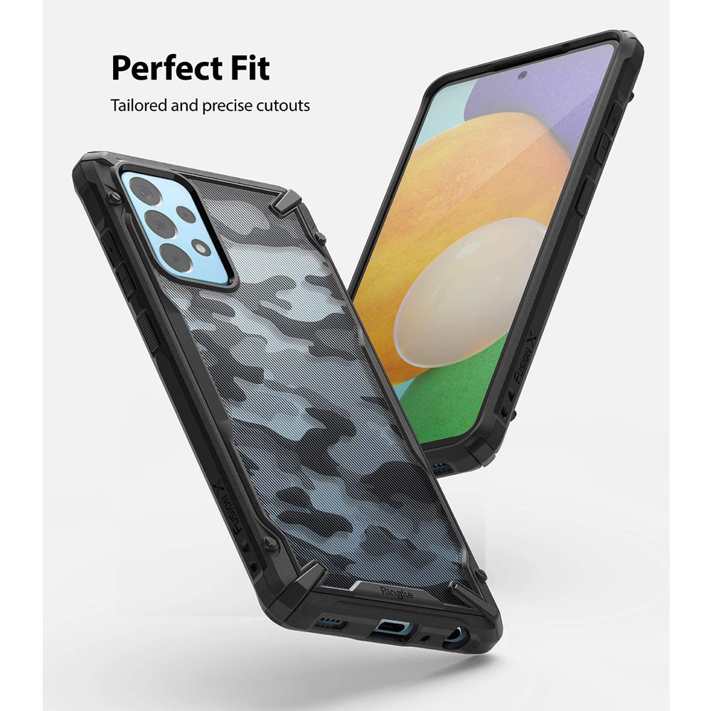 Picture of Samsung Galaxy A52 Case | Ringke Fusion X Protection Case for Samsung Galaxy A52 (Camo)