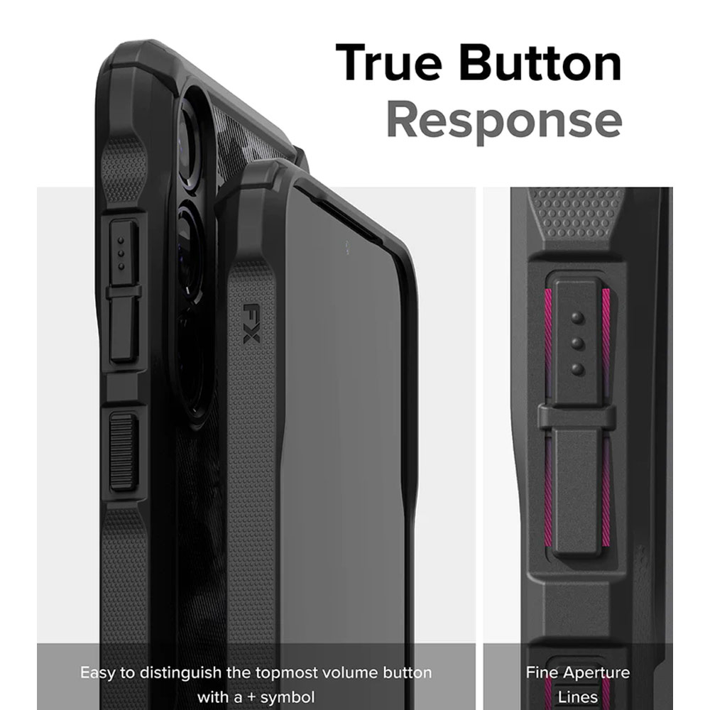 Picture of Samsung Galaxy S24 Case | Ringke Fusion X Drop Protection Case for Samsung Galaxy S24 (Camo Black)