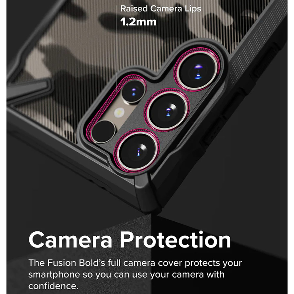 Picture of Samsung Galaxy S24 Ultra Case | Ringke Fusion X Drop Protection Case for Samsung Galaxy S24 Ultra 6.8 (Black)