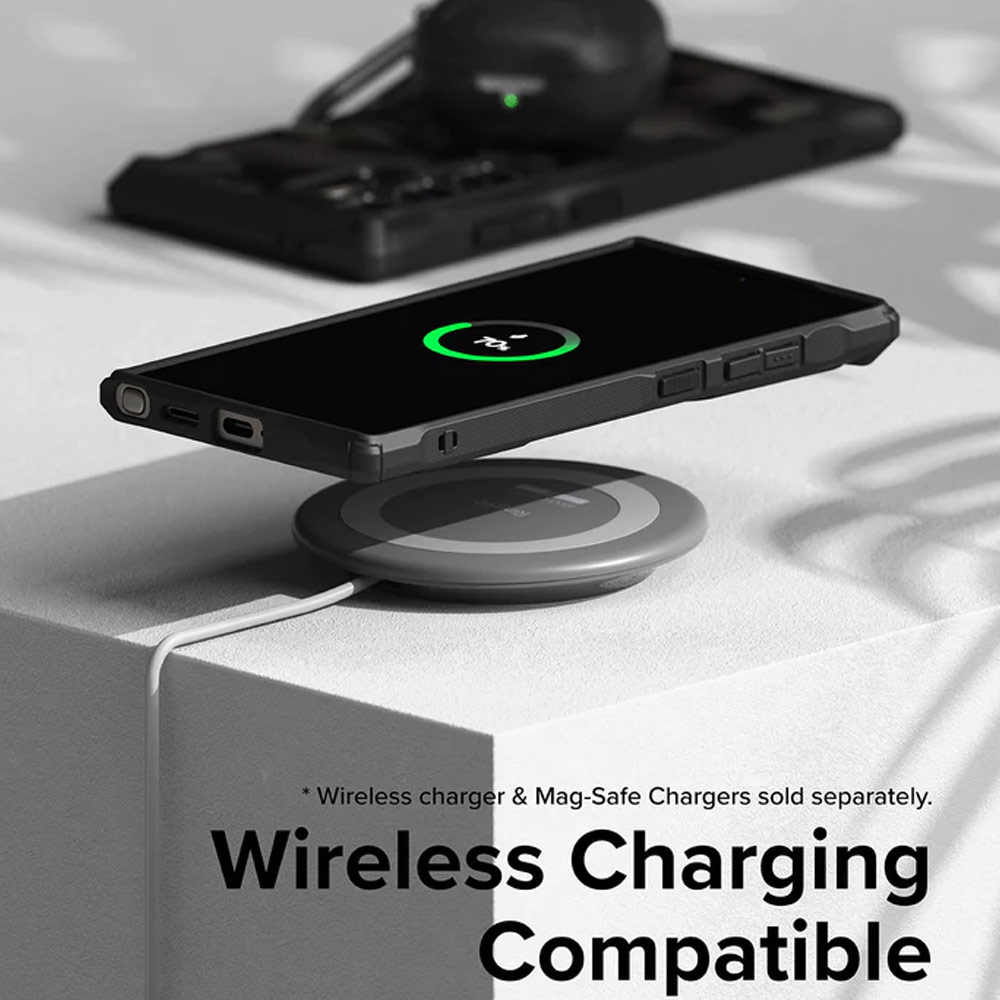 Picture of Samsung Galaxy S24 Ultra Case | Ringke Fusion X Drop Protection Case for Samsung Galaxy S24 Ultra 6.8 (Black)