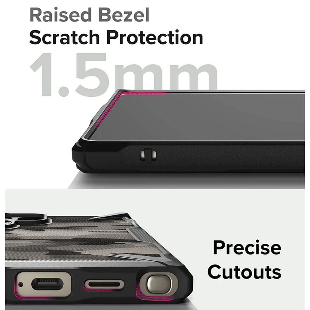 Picture of Samsung Galaxy S24 Ultra Case | Ringke Fusion X Drop Protection Case for Samsung Galaxy S24 Ultra 6.8 (Black)