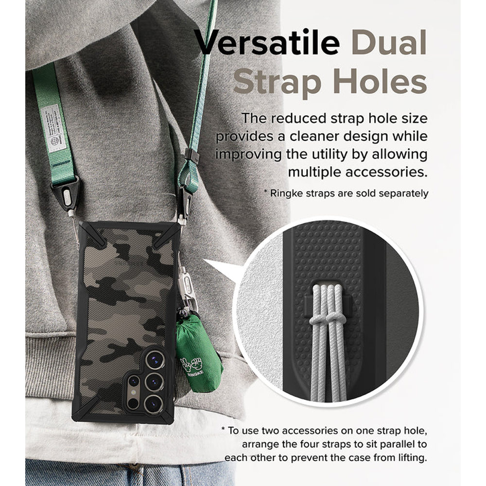 Picture of Samsung Galaxy S24 Ultra Case | Ringke Fusion X Drop Protection Case for Samsung Galaxy S24 Ultra 6.8 (Black)