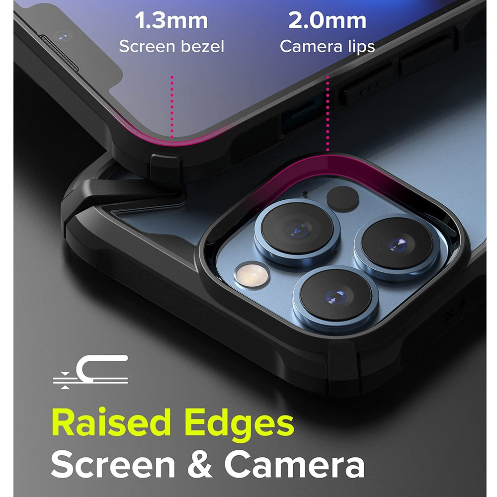 Picture of Apple iPhone 13 Pro 6.1 Case | Ringke Fusion X Protection Case for Apple iPhone 13 Pro 6.1 (Black)