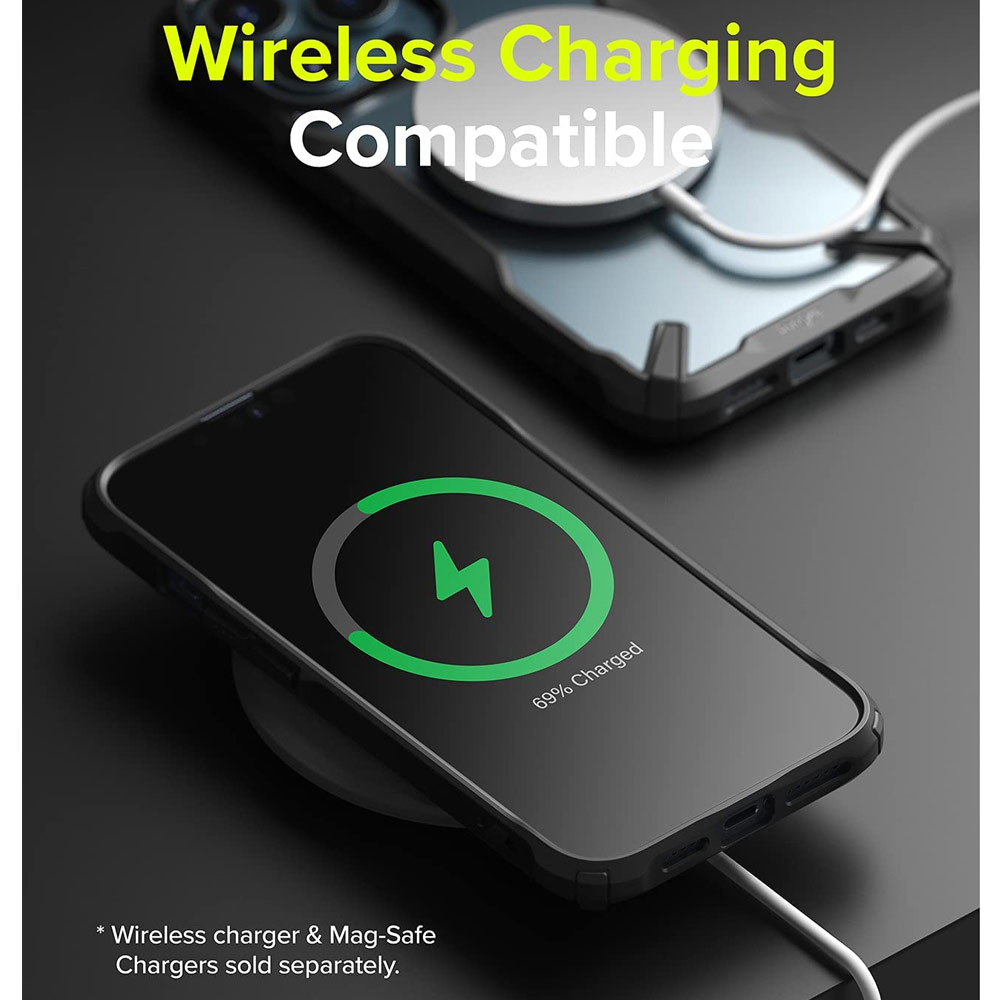 Picture of Apple iPhone 13 Pro 6.1 Case | Ringke Fusion X Protection Case for Apple iPhone 13 Pro 6.1 (Black)