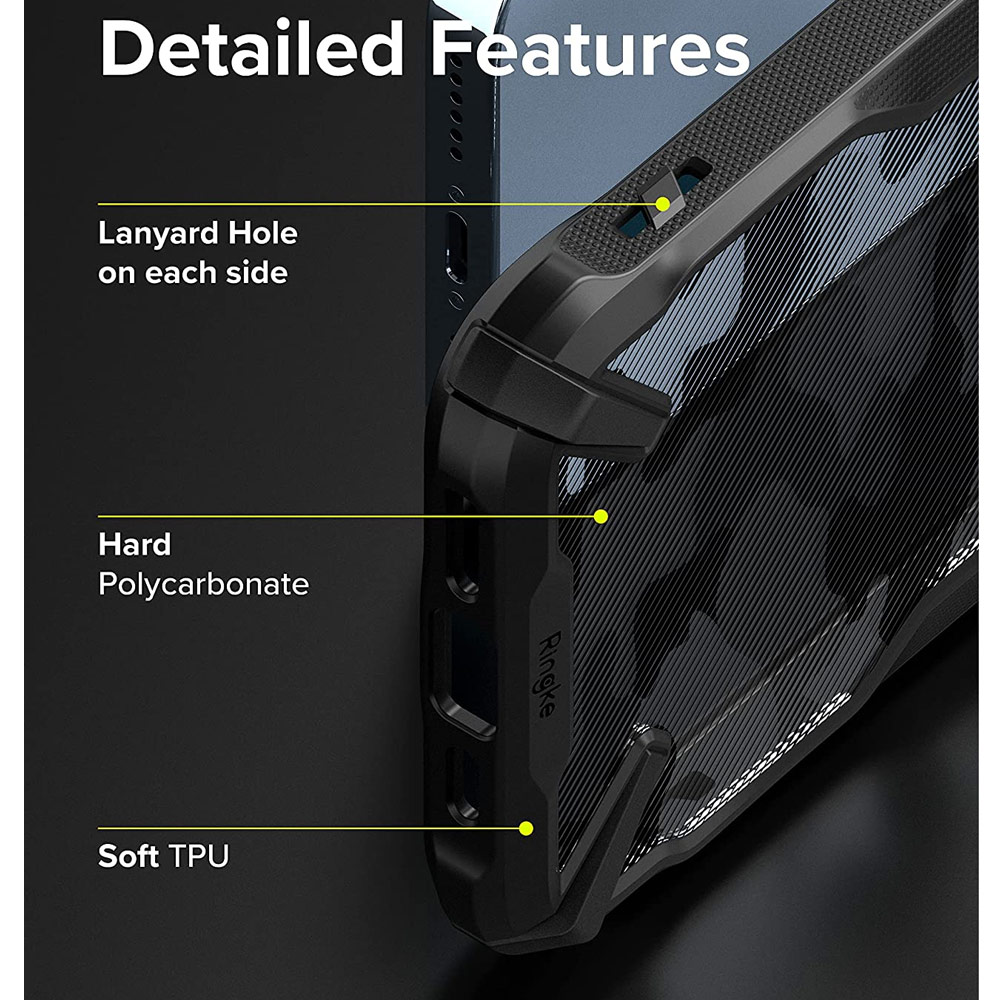 Picture of Apple iPhone 13 Pro Max 6.7 Case | Ringke Fusion X Protection Case for Apple iPhone 13 Pro Max 6.7 (Camo Black)