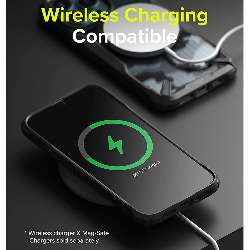 Picture of Apple iPhone 13 Pro Max 6.7 Case | Ringke Fusion X Protection Case for Apple iPhone 13 Pro Max 6.7 (Camo Black)