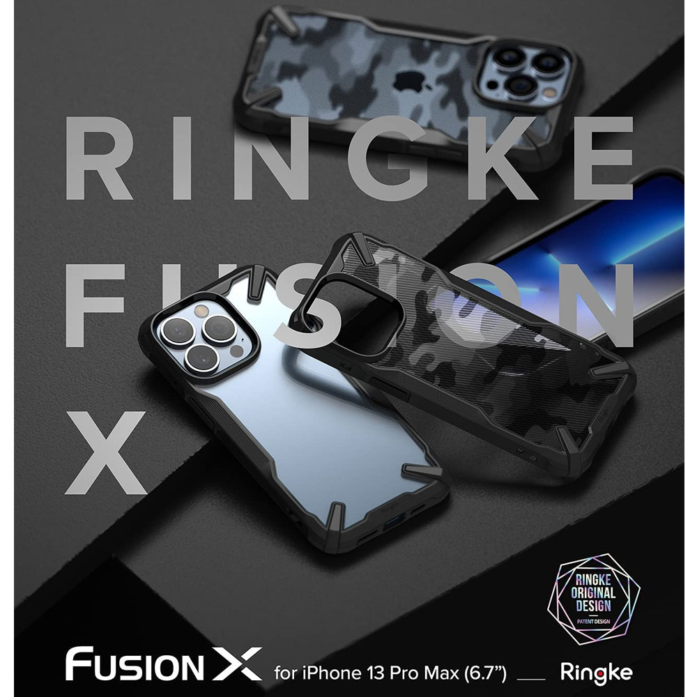 Picture of Apple iPhone 13 Pro Max 6.7 Case | Ringke Fusion X Protection Case for Apple iPhone 13 Pro Max 6.7 (Black)