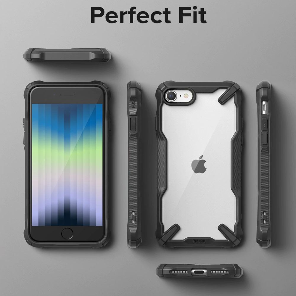 Picture of Apple iPhone 7 4.7 Case | Ringke Fusion X Drop Protection Case for iPhone SE 2020 2022 iPhone 7 iPhone 8 Case (Camo Black)