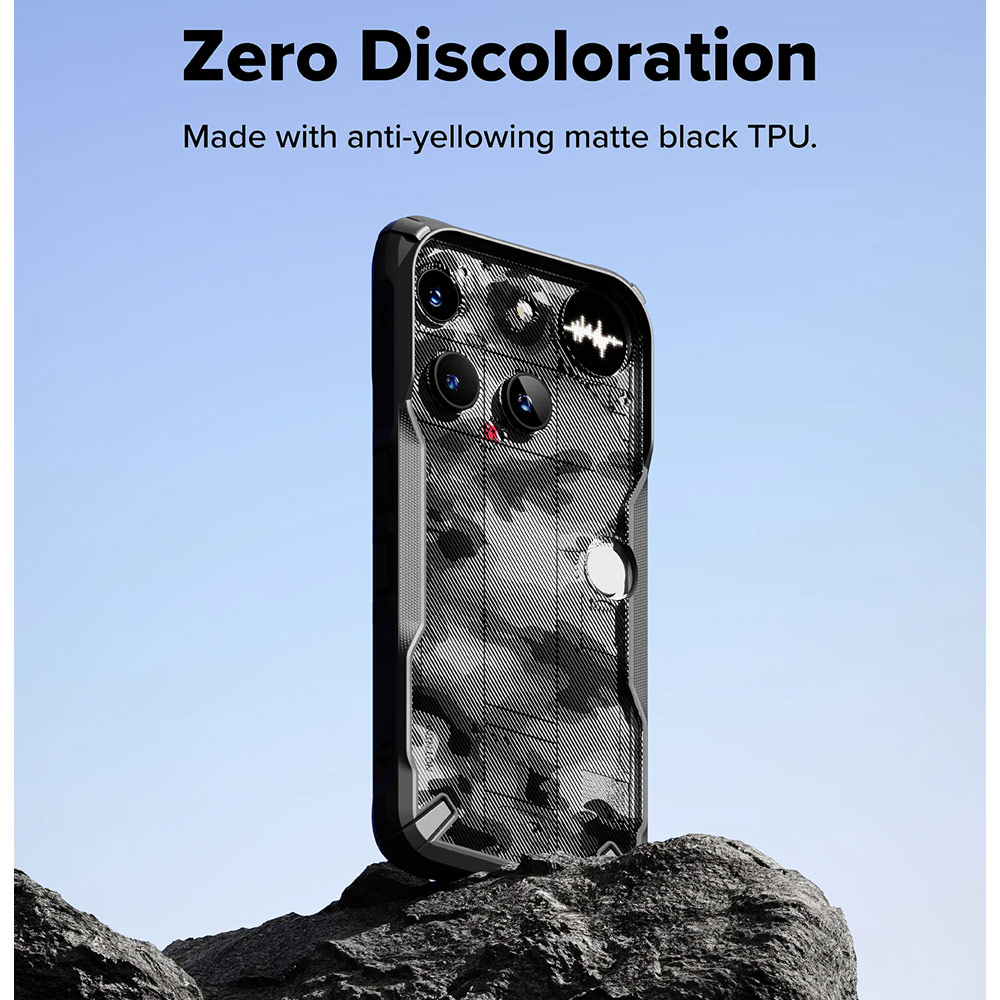 Picture of Nothing Phone 3 Case | Ringke Fusion X Hybrid Drop Protection Case for Nothing Phone 3 (Camo Black)