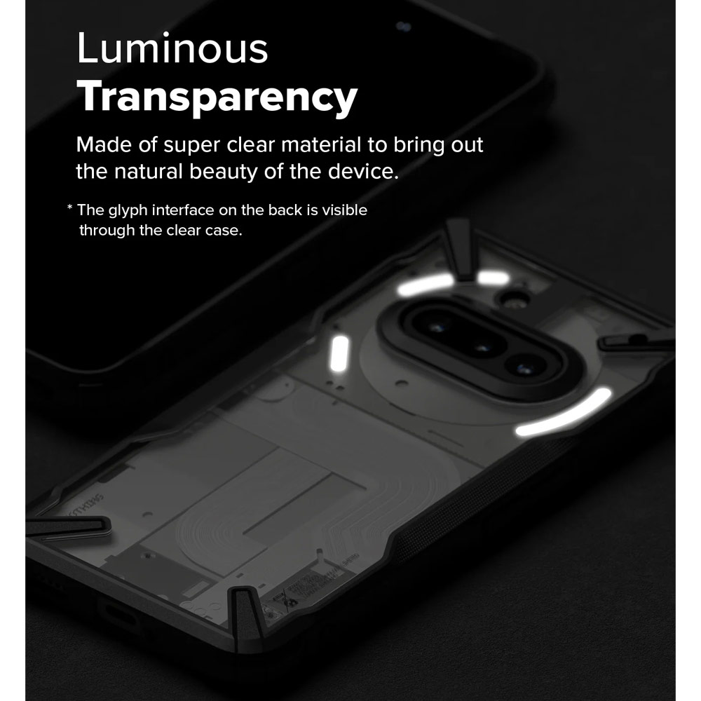 Picture of Nothing Phone 3a Case | Ringke Fusion X Hybrid Drop Protection Case for Nothing Phone 3a (Black)