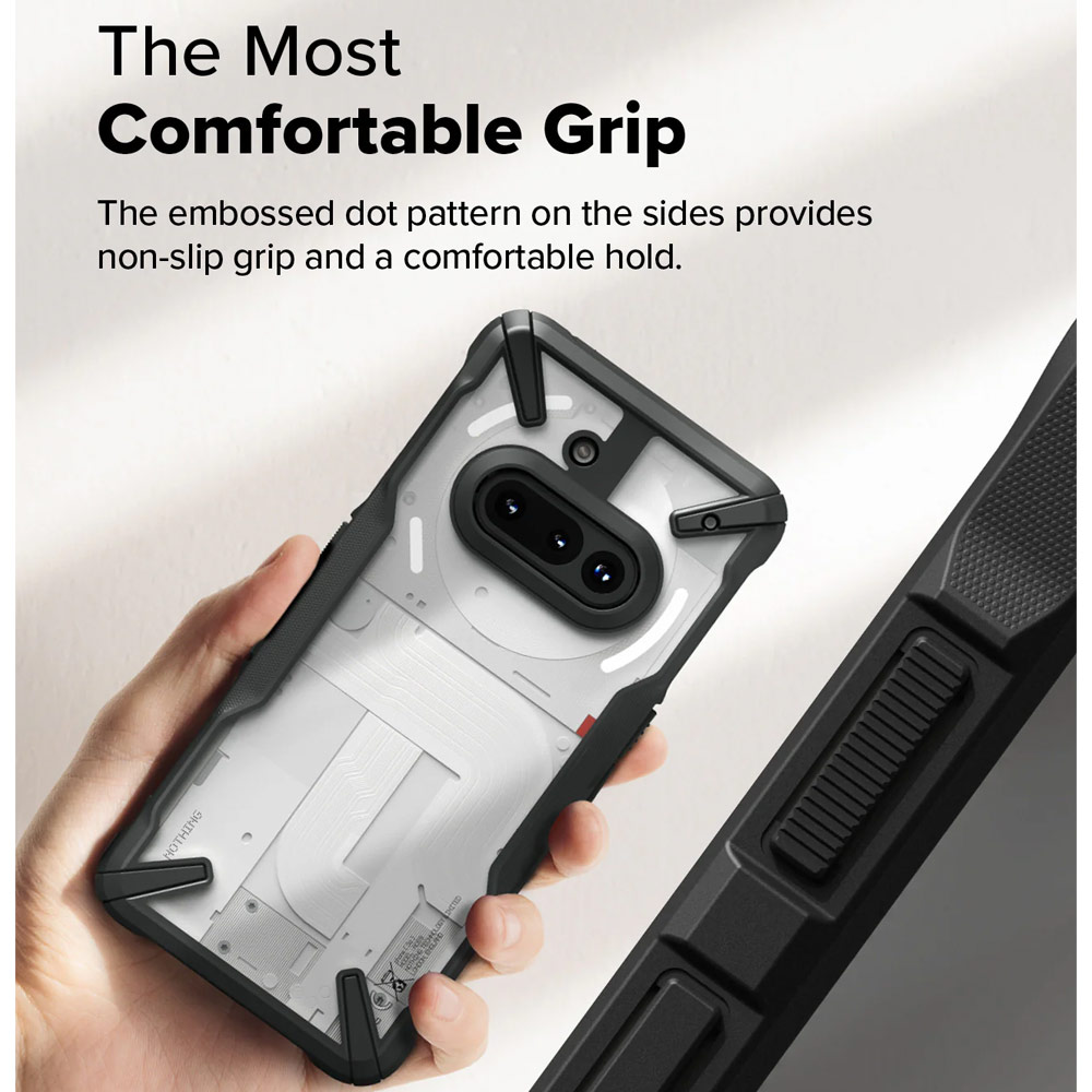 Picture of Nothing Phone 3a Case | Ringke Fusion X Hybrid Drop Protection Case for Nothing Phone 3a (Black)