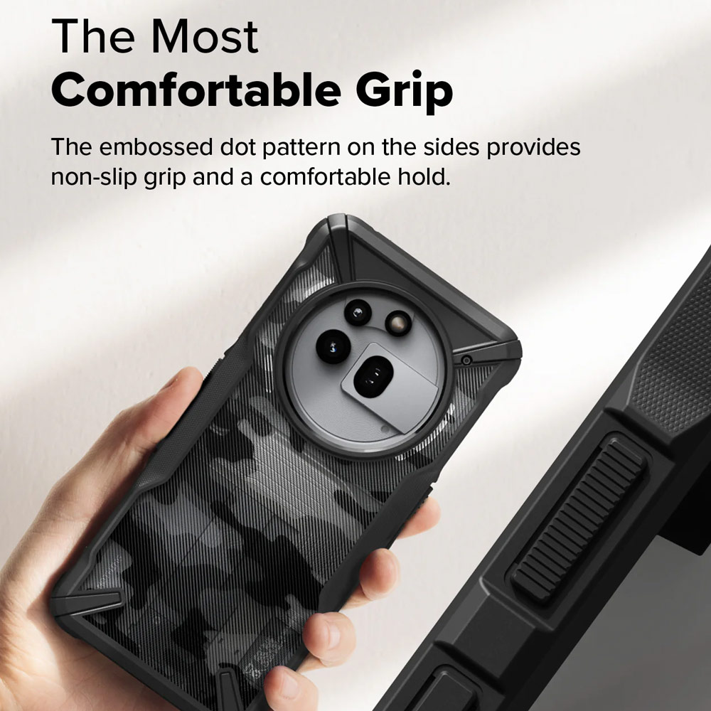 Picture of Nothing Phone 3a Pro Case | Ringke Fusion X Hybrid Drop Protection Case for Nothing Phone 3a Pro (Black)